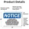 Signmission Ethylene Oxide Cancer Hazard And Reproductive OSHA Notice Sign, Vinyl Decal, 7in W x 5in L, 2PK OS-2PACK-NS-D-57-L-12180 - alternate 4